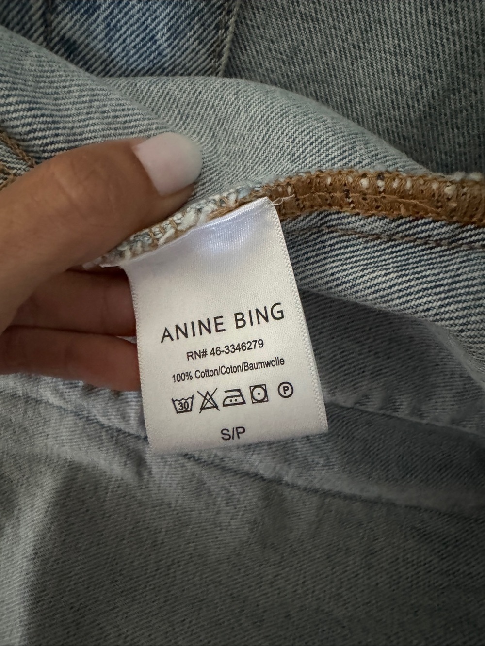 ANINE BING Rory Jacket – oversized vintage denim jacket. Size S - Picture 7 of 10